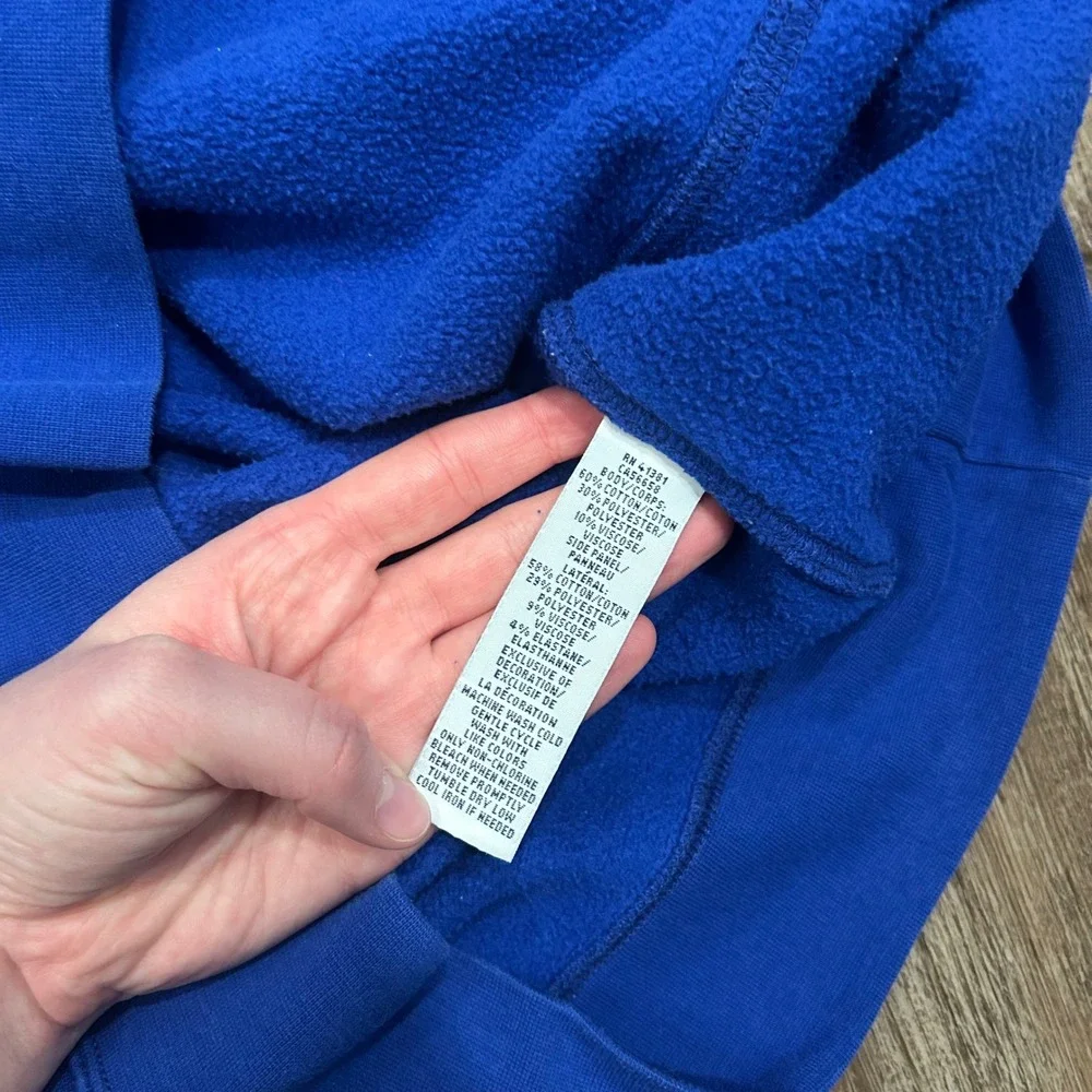 Polo Ralph Lauren Mens‎ XLT Blue Crewneck Sweatshirt Neon Green Pony Logo Fleece